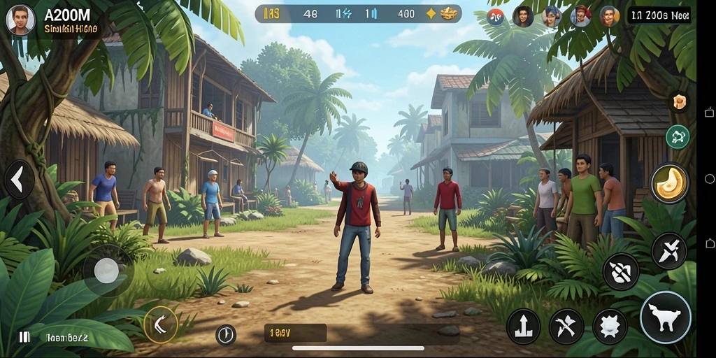 Tampilan gameplay A200M dengan nuansa simulasi yang mendalam.