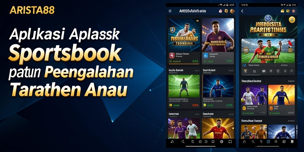 Screenshot gameplay ARISTA88 yang menampilkan berbagai taruhan olahraga.