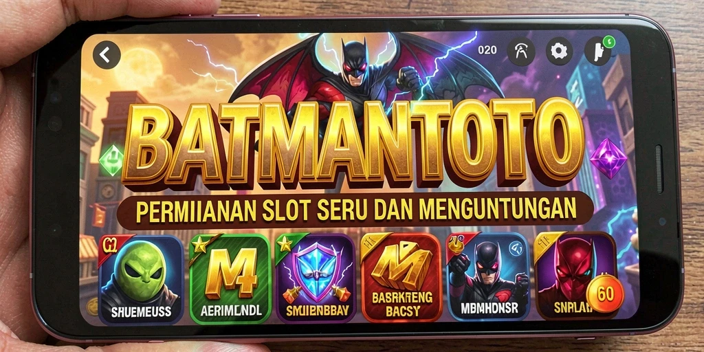 Tampilan gameplay menarik dari BATMANTOTO dengan berbagai simbol slot.