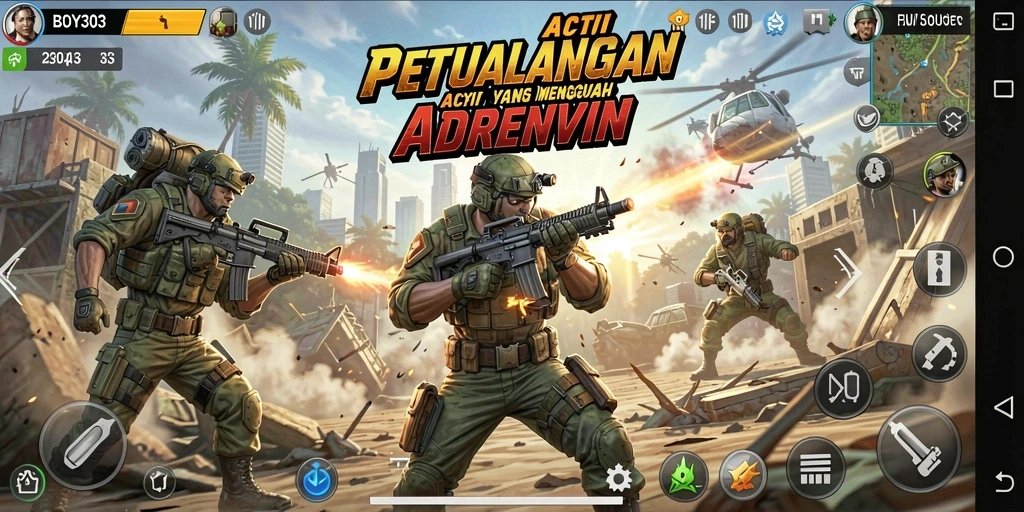 Tampilan gameplay BOY303 yang mendebarkan dan penuh aksi.
