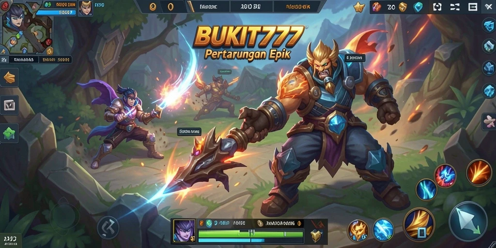 Tangkapan layar menarik dari gameplay BUKIT777 yang intens.