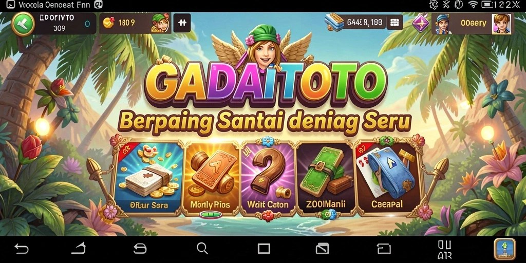 Screenshot GADAITOTO menampilkan gameplay yang seru dan warna-warni.