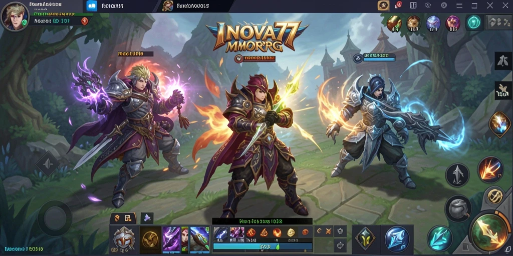 Screenshot gameplay INOVA77 dengan aksi seru dalam dunia MMORPG.