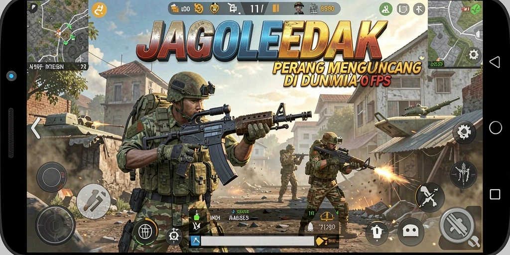 Tangkapan layar gameplay JAGOLEDAK menampilkan aksi tembak-menembak yang mendebarkan.