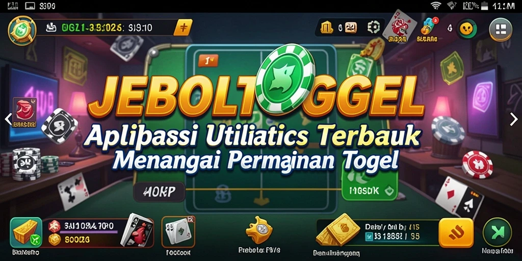 Screenshot utama JEBOLTOGEL menampilkan antarmuka aplikasi yang intuitif dan informatif.