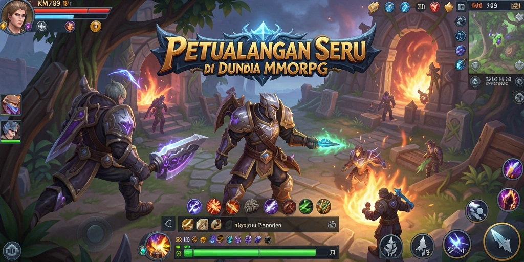 Screenshot gameplay KM789 menampilkan aksi seru dalam dunia MMORPG.