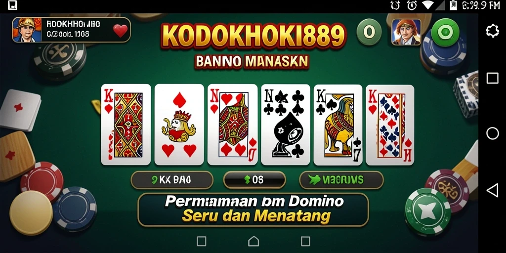 Tampilan gameplay KODOKHOKI889 yang menarik dan interaktif.