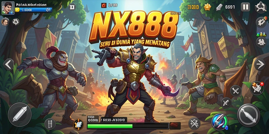 Tampilan gameplay NX888 yang seru dan penuh tantangan.