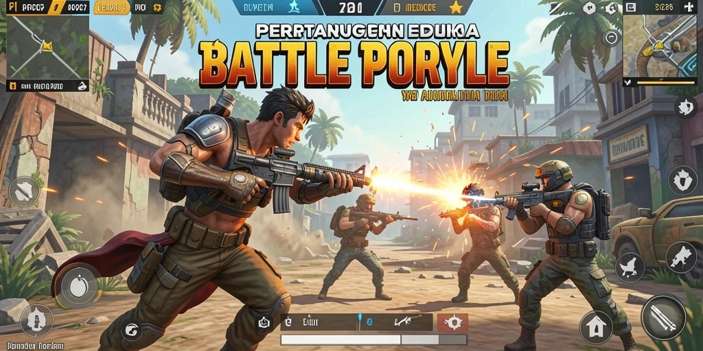 Screenshot menampilkan aksi pertempuran seru dalam PCPC7.